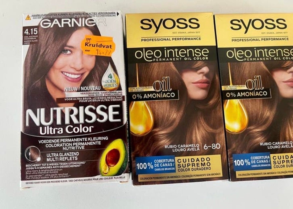 Haarverf: Garnier Nutrisse en Syoss Oleo Intense, Ophalen of Verzenden, Nieuw, Overige typen