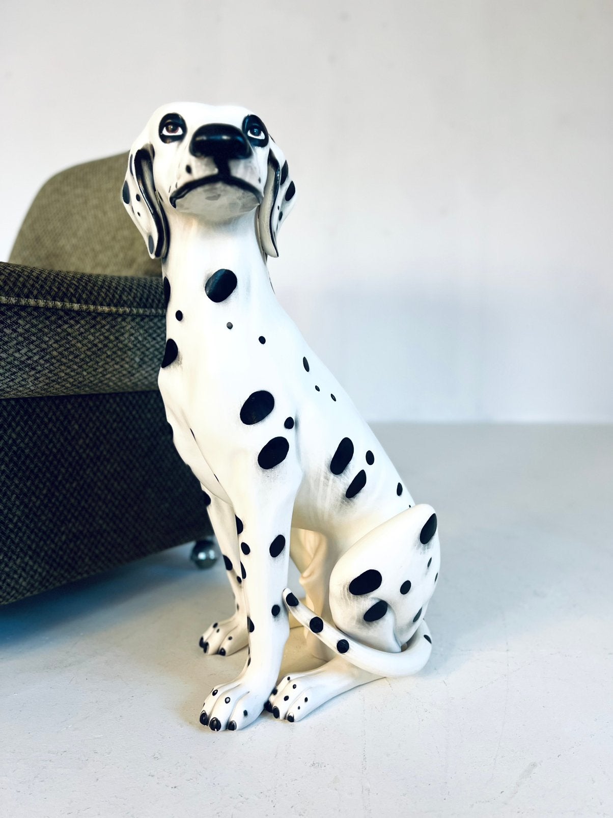 Vintage Italiaanse keramieken Dalmatiër, jaren ‘60, Verzamelen, Ophalen of Verzenden, Zo goed als nieuw, Dier
