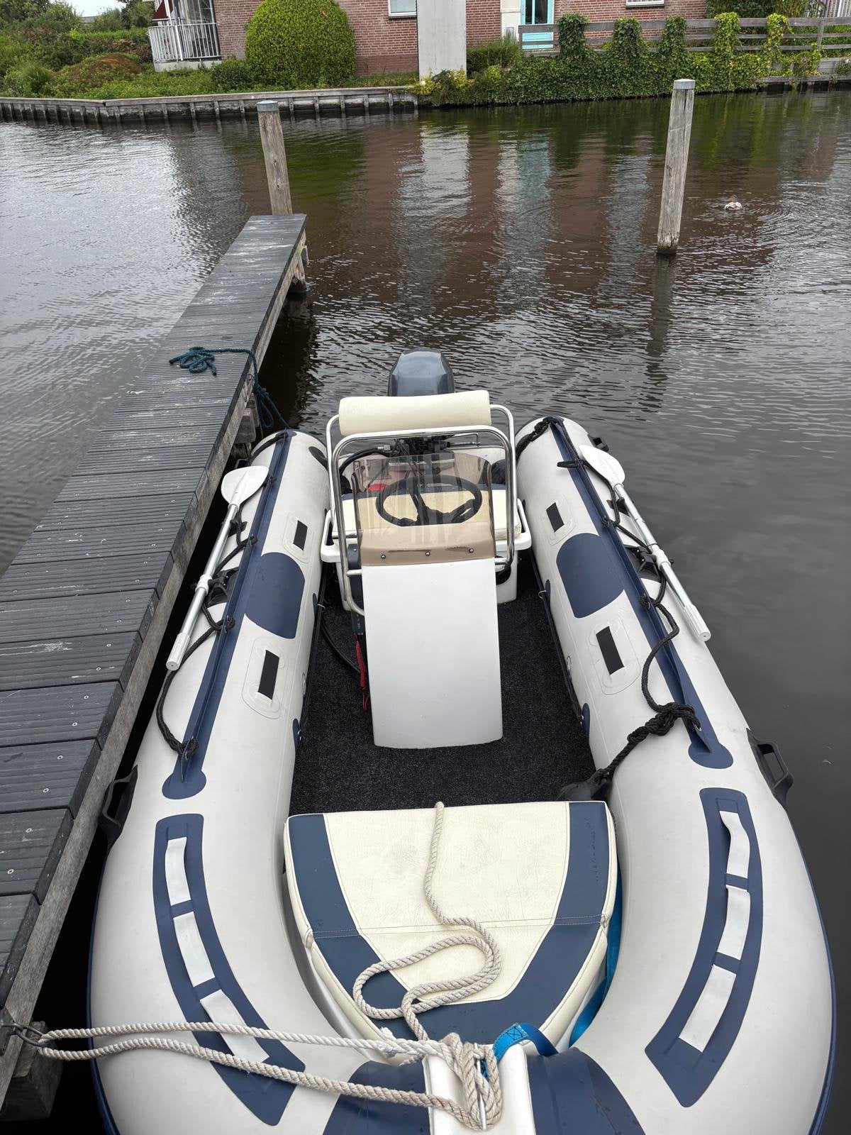 Blue bay rib 15pk jamaha 9.9 sticker, Watersport en Boten, Gebruikt, 4 m, 15 pk, 2 m