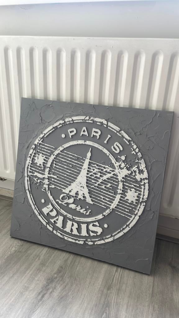 Lijst paris - schilderij, Schilderij, Textiel, Ophalen of Verzenden, Zo goed als nieuw