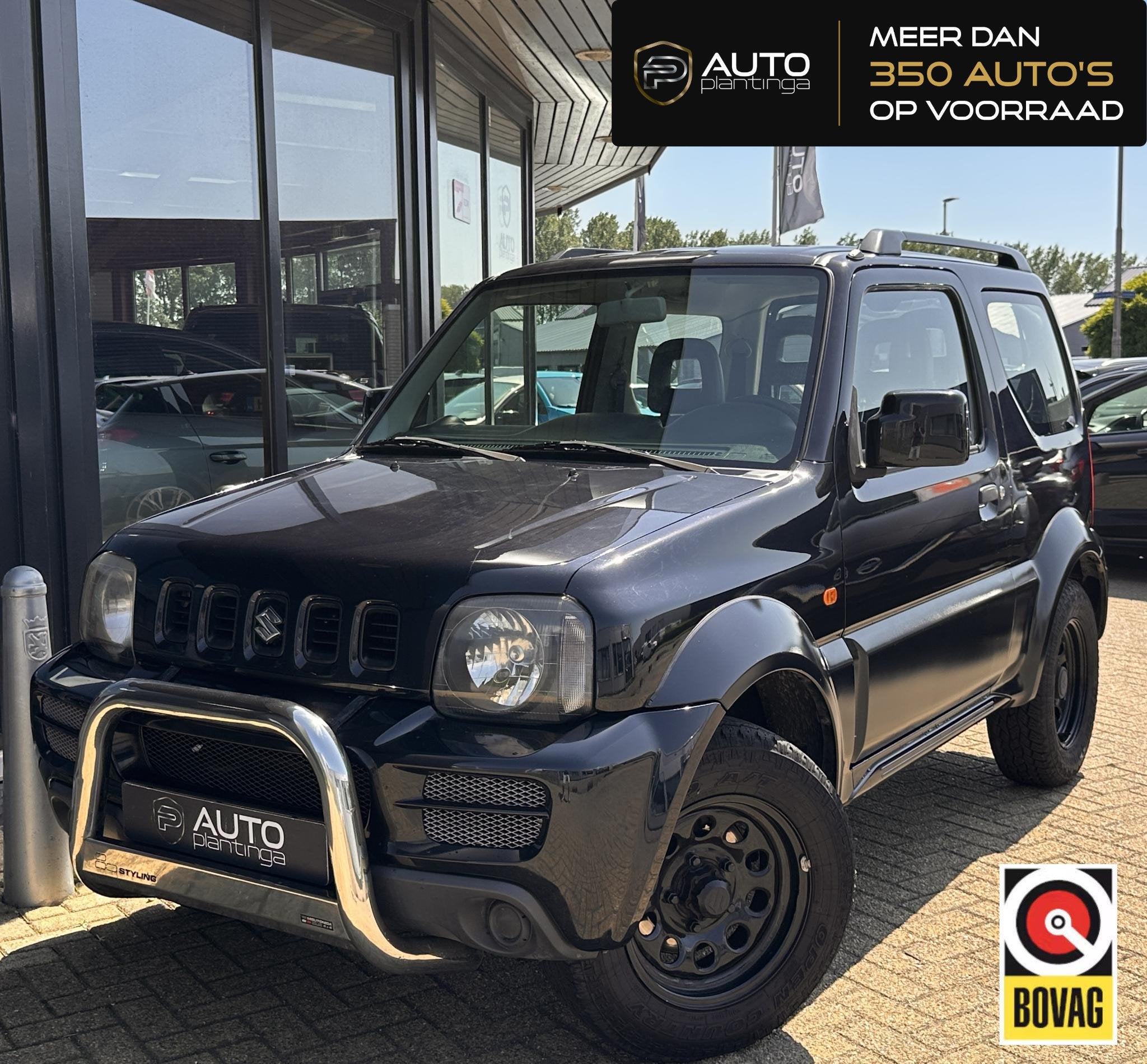 Suzuki Jimny 1.3 JLX | 4WD | ZEER NETTE STAAT | NL AUTO | Af, Auto's, Euro 5, 4 stoelen, Zwart, Bedrijf