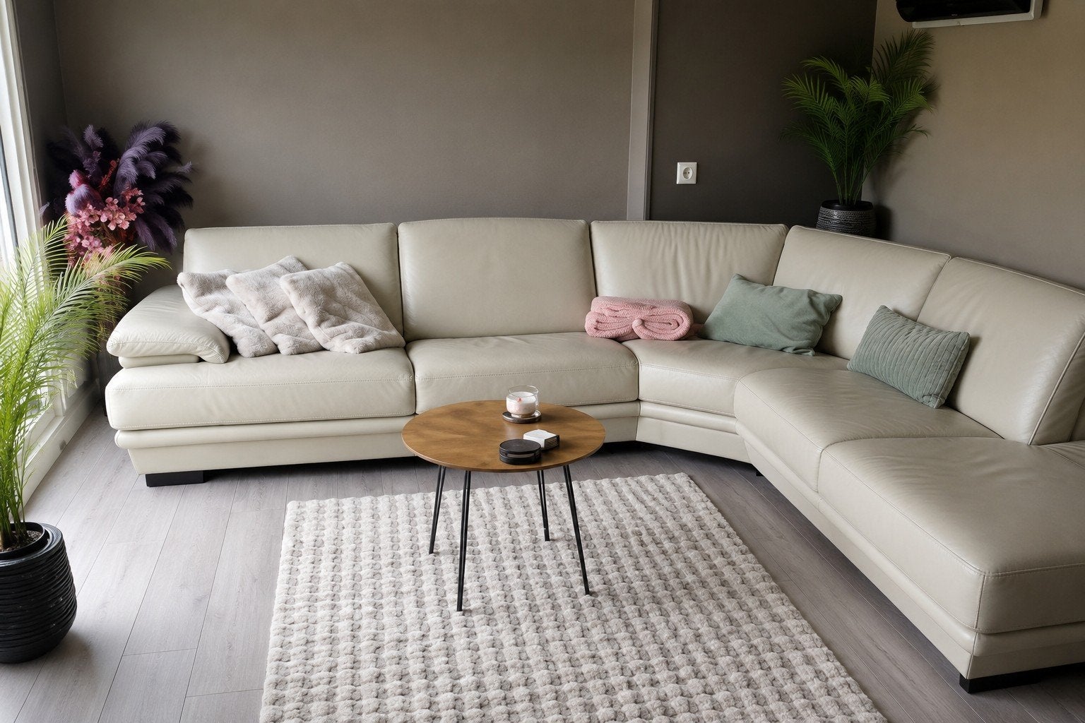 Luxe kunstleren hoekbank - Comfortabel en stijlvol, Ophalen, Gebruikt, 100 tot 125 cm, Hoekbank