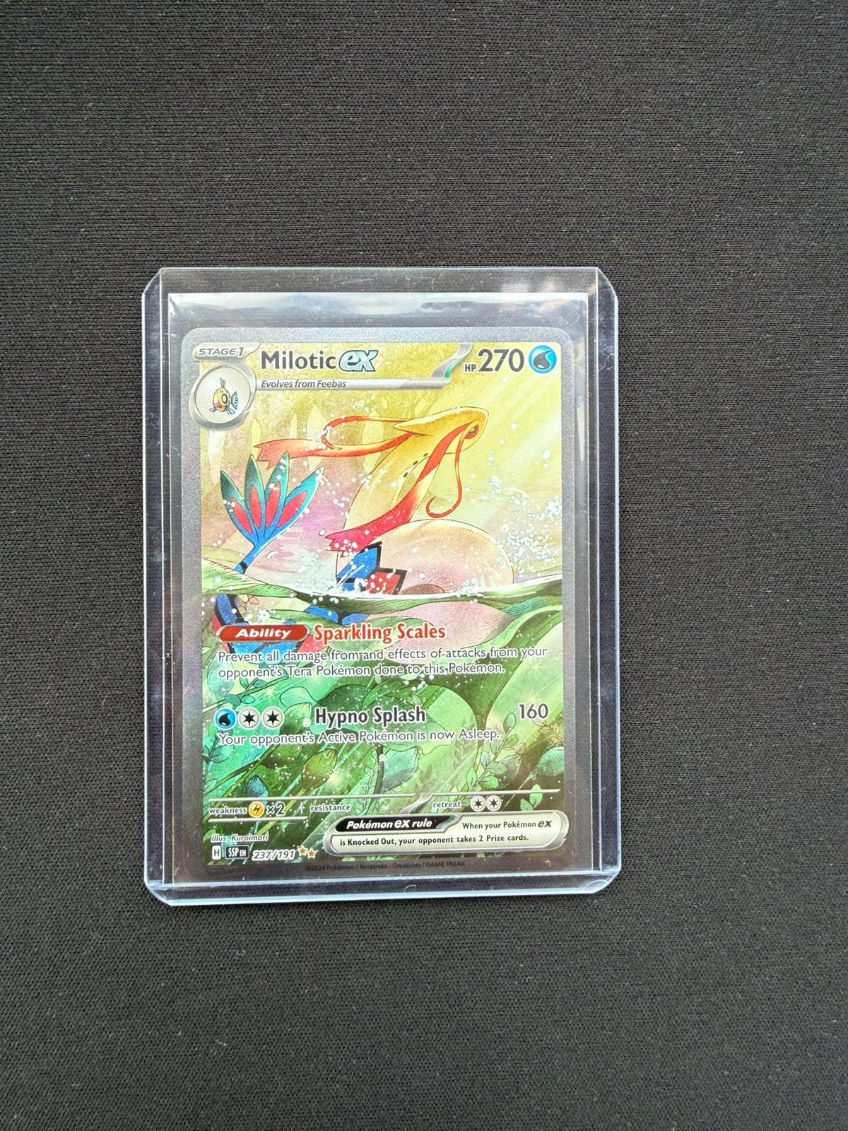 Milotic ex 232/197 Pokémon kaart - Obsidian Flames, Hobby en Vrije tijd, Verzamelkaartspellen | Pokémon, Ophalen of Verzenden