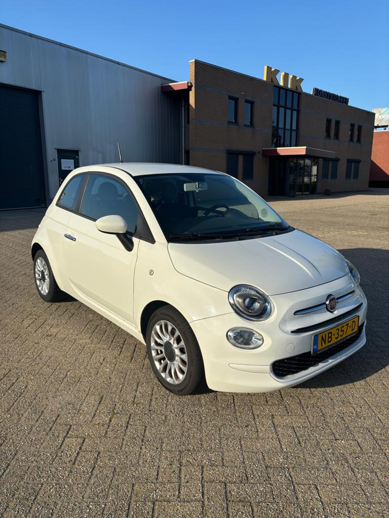 Fiat 500 Twinair Turbo 80pk Dec.2016 Wit 3e Eigenaar 70909KM, Voorwielaandrijving, Stof, 31 €/maand, Origineel Nederlands