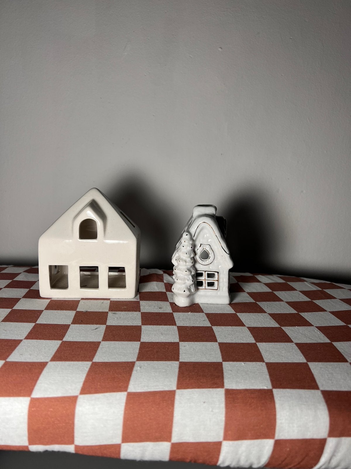 Waxinelichtjes huisjes, Ophalen of Verzenden, Zo goed als nieuw