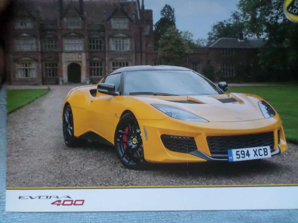 Lotus Evora 400 Brochure, Ophalen of Verzenden, Zo goed als nieuw, Overige merken
