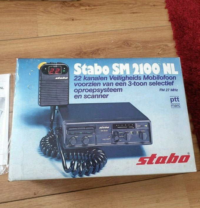 Nieuw in doos Stabo SM2100 NL - Zeldzame cb.27mc 1980, Telecommunicatie, Zenders en Ontvangers, Ophalen of Verzenden, Nieuw