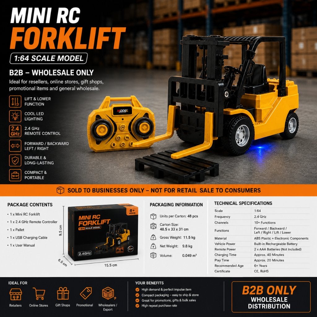 94x RC Mini Gabelstapler LKW Großhandel Lot, Elektro, Auto offroad, Nieuw, Ophalen of Verzenden