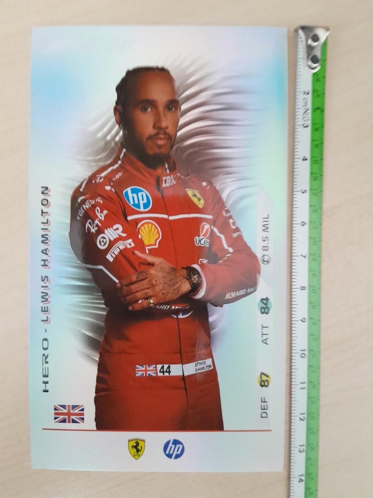 Topps Turbo Attax F1 2025 HERO kaart Lewis Hamilton, Ophalen of Verzenden, Zo goed als nieuw, Plaatje