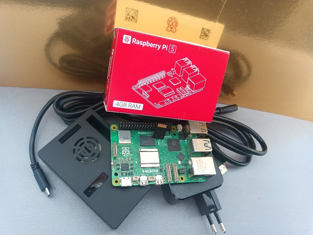 4GB Raspberry PI5 Starters Plug&Play Set, Verzenden, DDR4, 4GB Raspberry PI5 Set, Overige typen