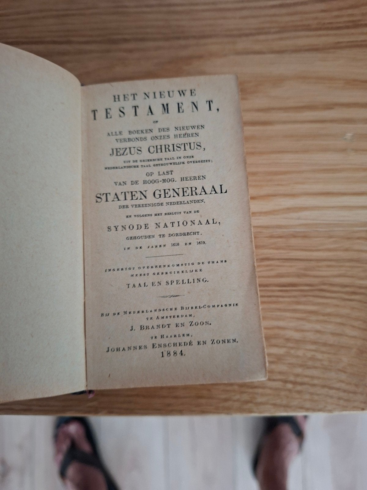 Antieke Bijbel uit 1884, Antiek en Kunst, Ophalen of Verzenden