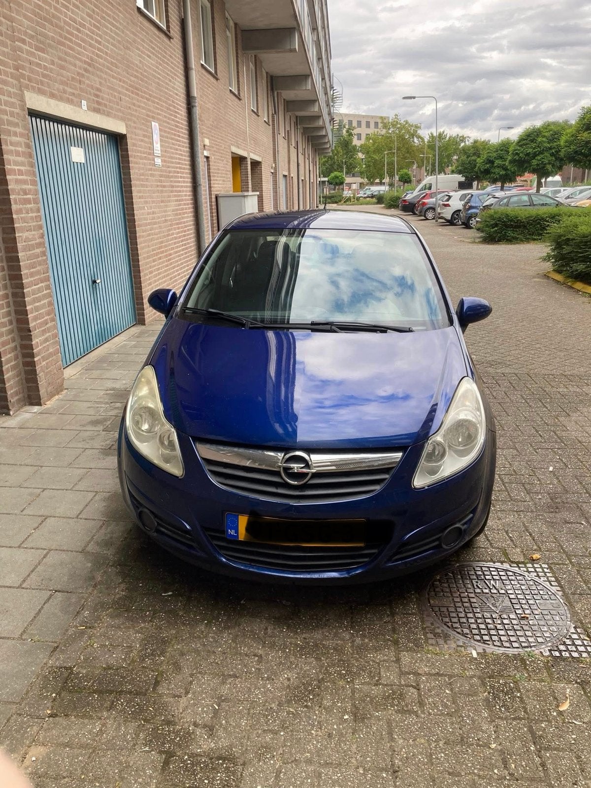 Opel Corsa 1.2 16V 5D 2008 Blauw, Auto's, Opel, Voorwielaandrijving, 4 cilinders, Blauw, 1229 cc