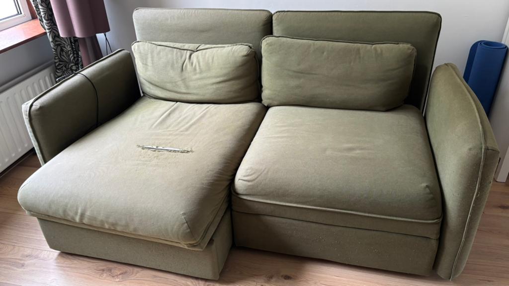 Vallentuna bank, Huis en Inrichting, Ophalen, Gebruikt, Tweepersoons