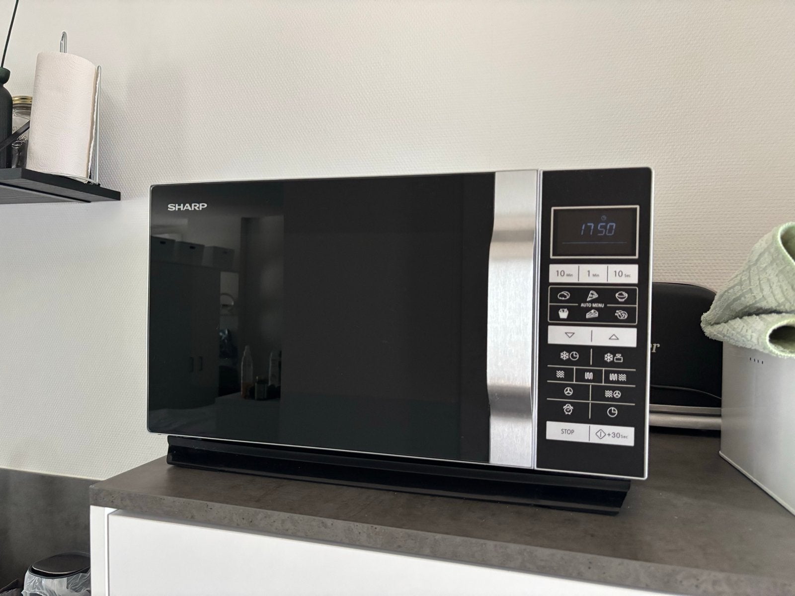 Sharp R860S Combimagnetron - ZGAN met Grillrek en Bakplaat, Ophalen, Combimagnetron, Grill, Zo goed als nieuw