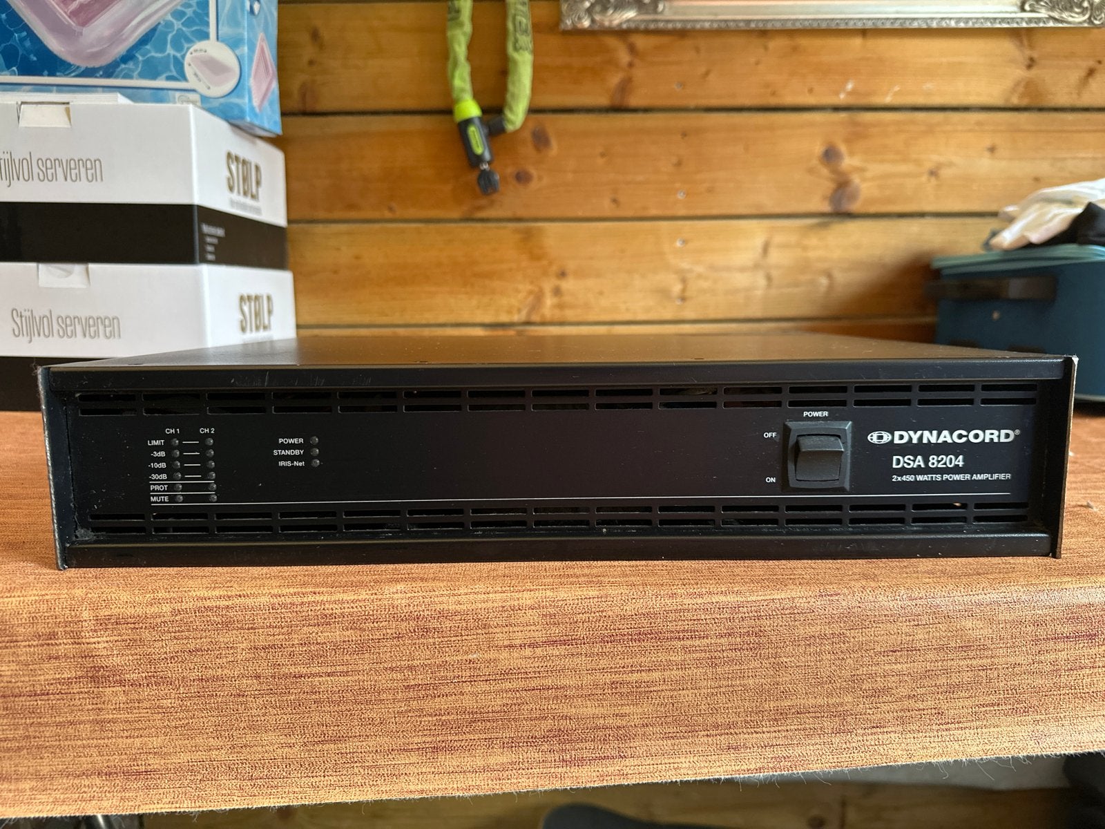 Dynacord DSA 8204 Versterker - 2x450W Power Amplifier, 120 watt of meer, Ophalen, Overige merken, Gebruikt