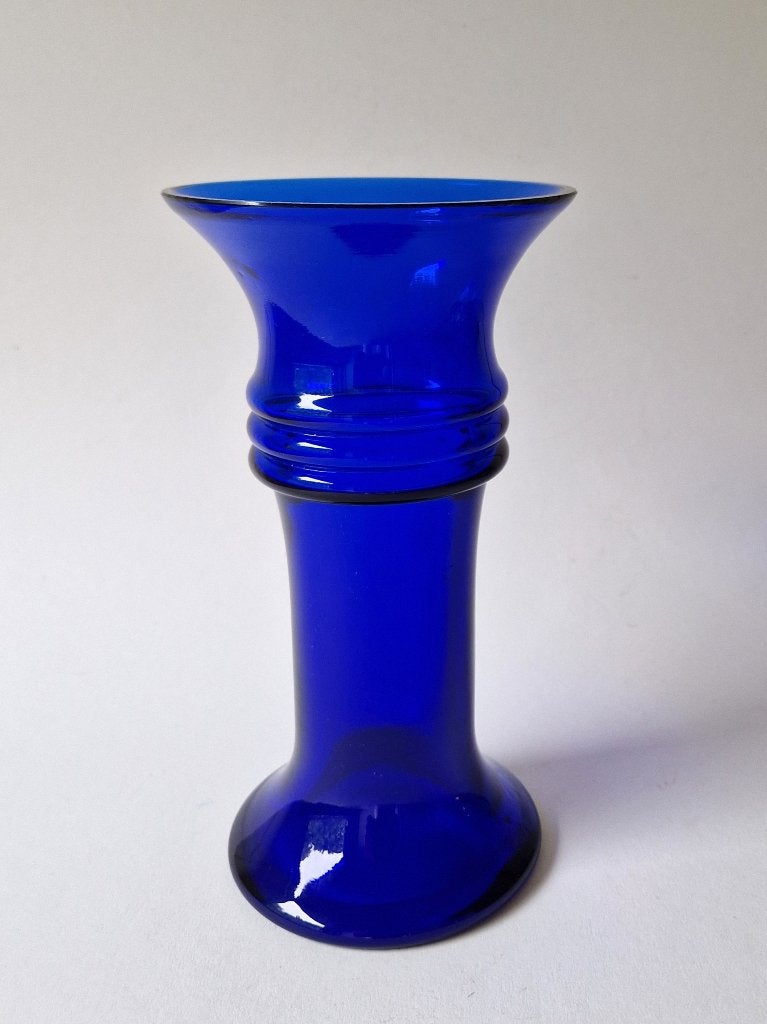 Holemgaard - Blauwe "Harmony" vaas van Michael Bang - 70s, Ophalen of Verzenden