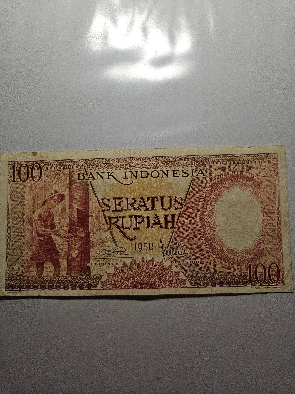 Bankbiljet Indonesië 100 rupiah 1958, Verzenden, Zuidoost-Azië