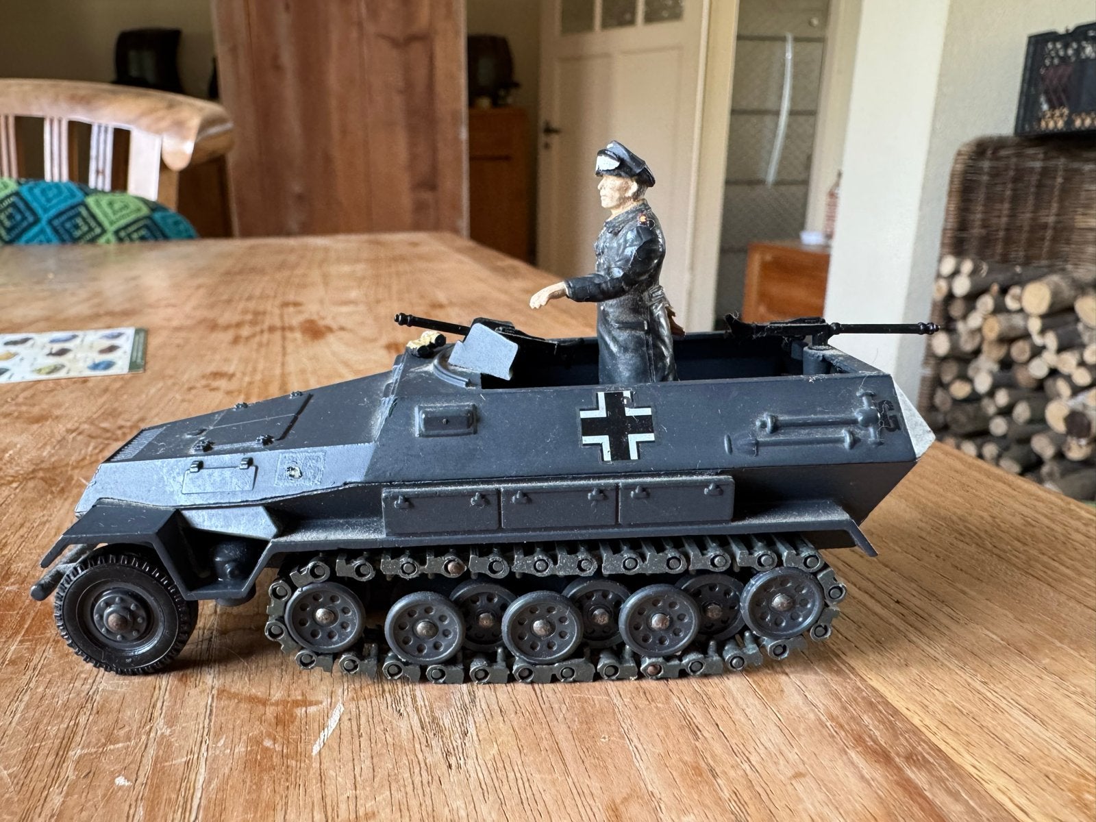 Solida HK Hanomag SD Kfz 251/1 1:74 No 241 - Made in France, Ophalen of Verzenden, Zo goed als nieuw