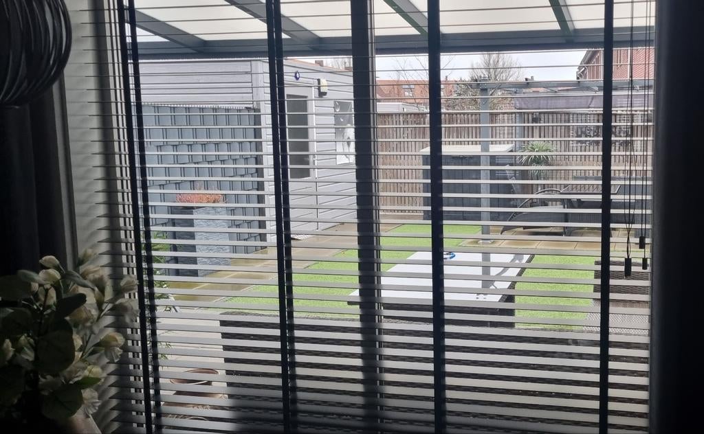 Houten jaloezie, Ophalen, Gebruikt, Zwart