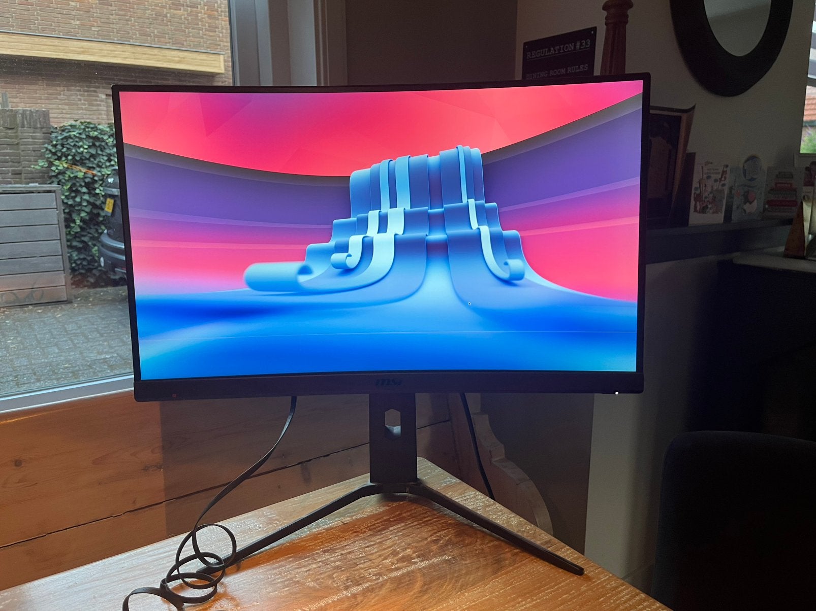 MSI monitor met mankement, Ophalen, Gebruikt, IPS, Full HD