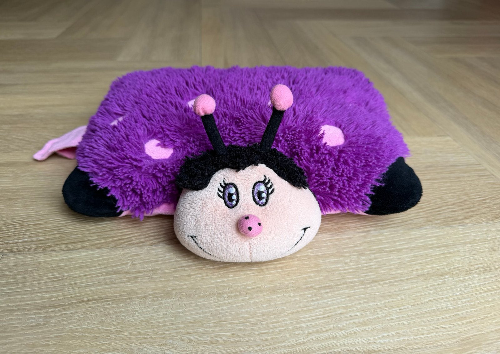 Pillow Pets kussen, knuffelkussen, paars, lieveheersbeestje, Kinderen en Baby's, Speelgoed | Knuffels en Pluche, Ophalen of Verzenden