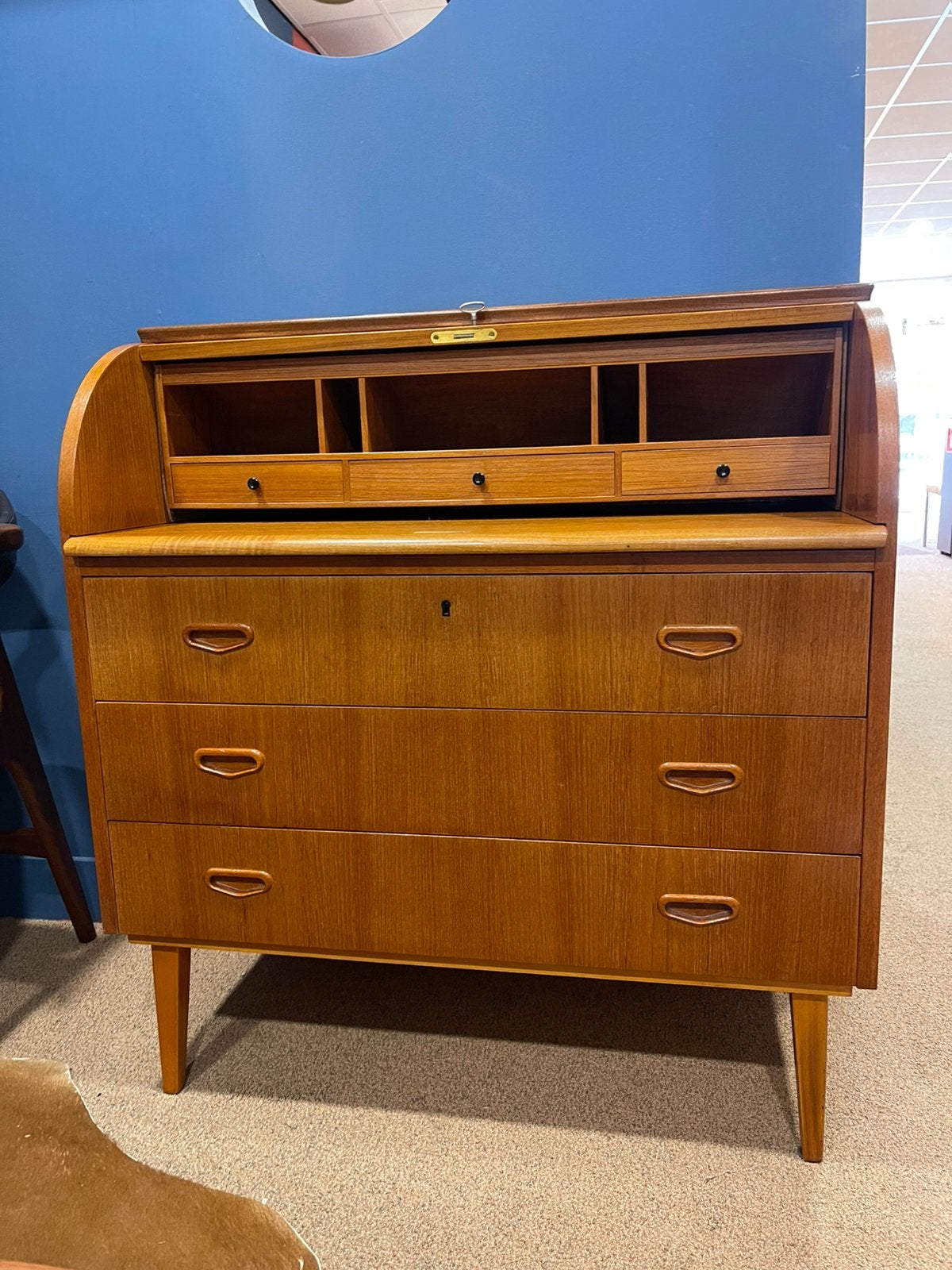 Vintage RollTop secretaire Egon Ostergaard, Ophalen, O, O, O