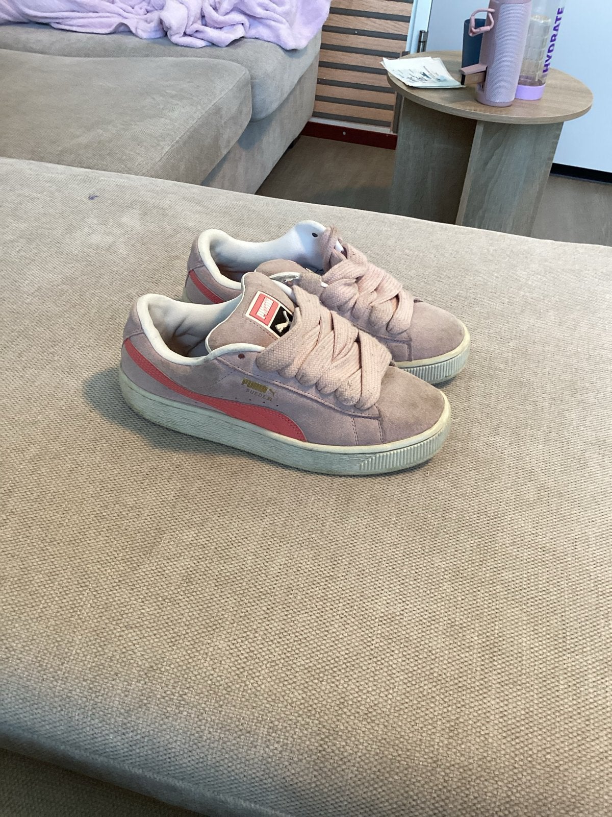 Puma Suede en Nike Air Force 1 Sneakers - Roze/Lila, Ophalen of Verzenden, Gedragen, Roze, Sneakers of Gympen