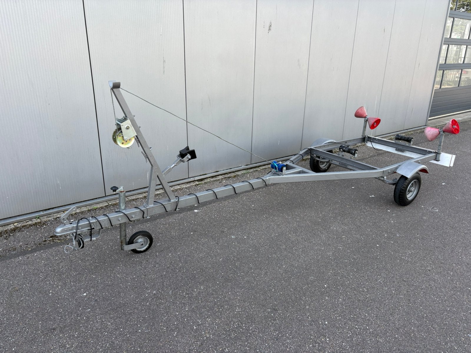 Boot trailer aanhanger kar motorboot rib speedboot 4,20 M., Ophalen, Minder dan 1500 kg, Gebruikt, Overige typen