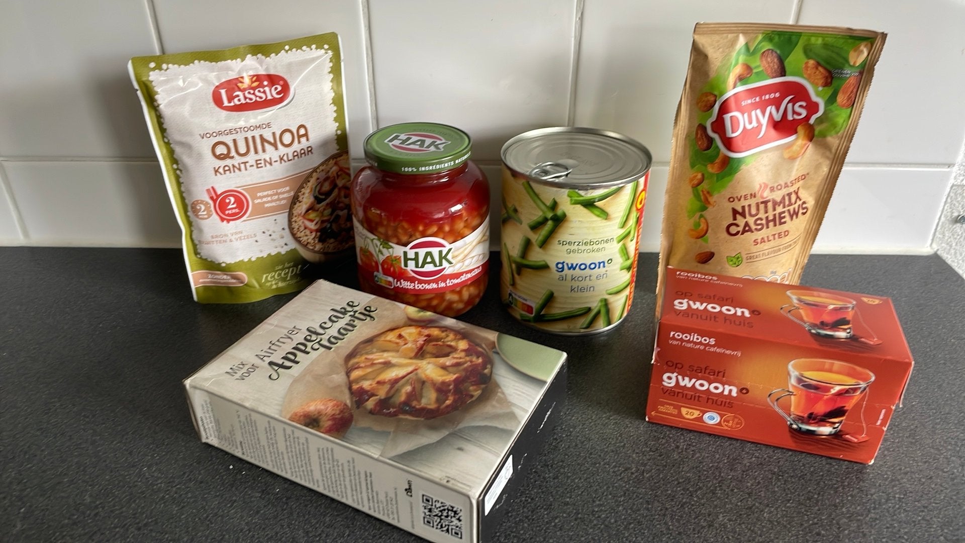 Levensmiddelen pakketje B, ongeopend en ongebruikt!, Ophalen