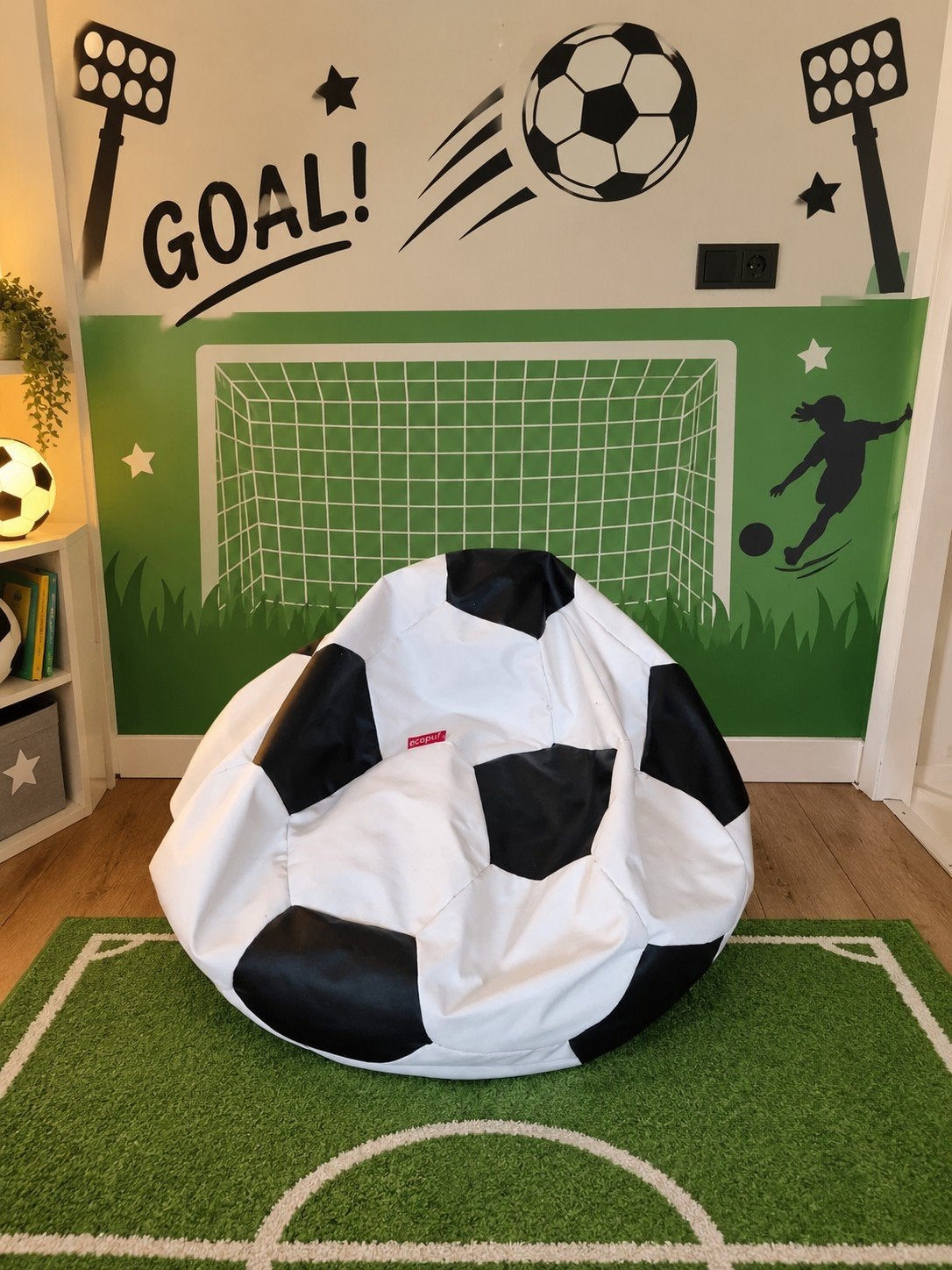 Ecopuf voetbal zitzak, Ophalen