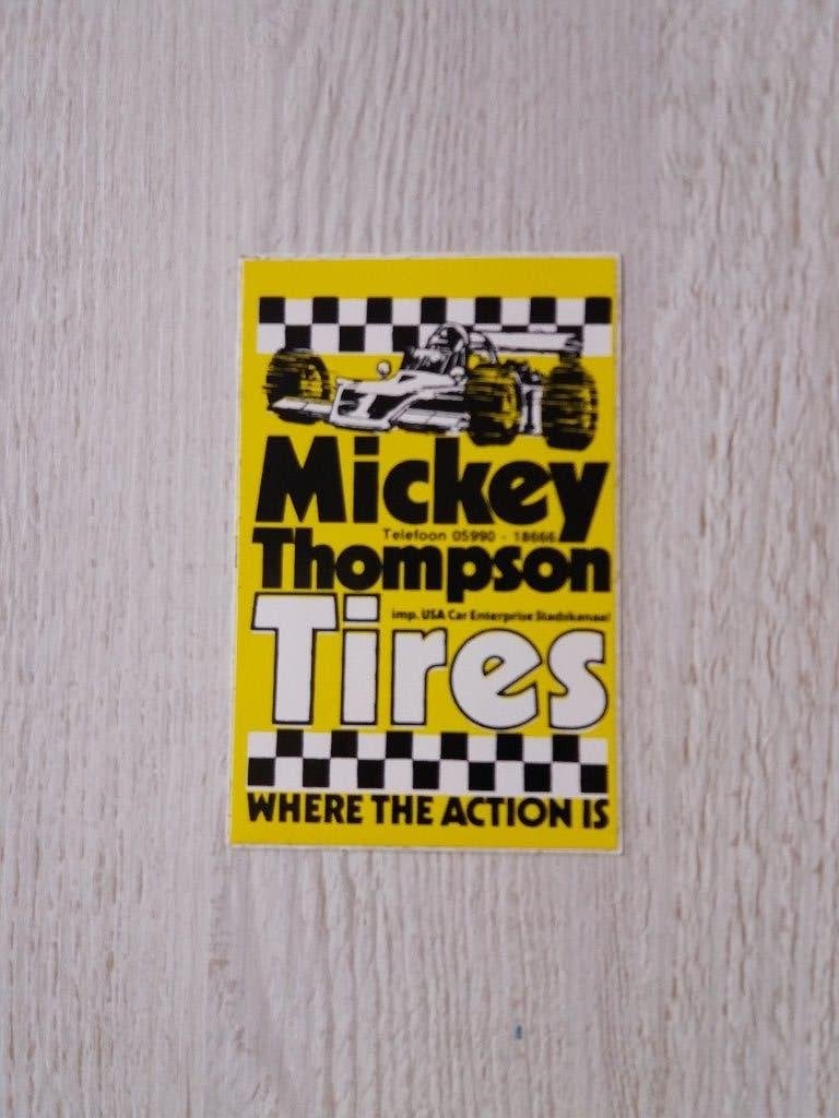 sticker Mickey Thompson Tires where the action is, Ophalen of Verzenden, Zo goed als nieuw, Overige typen