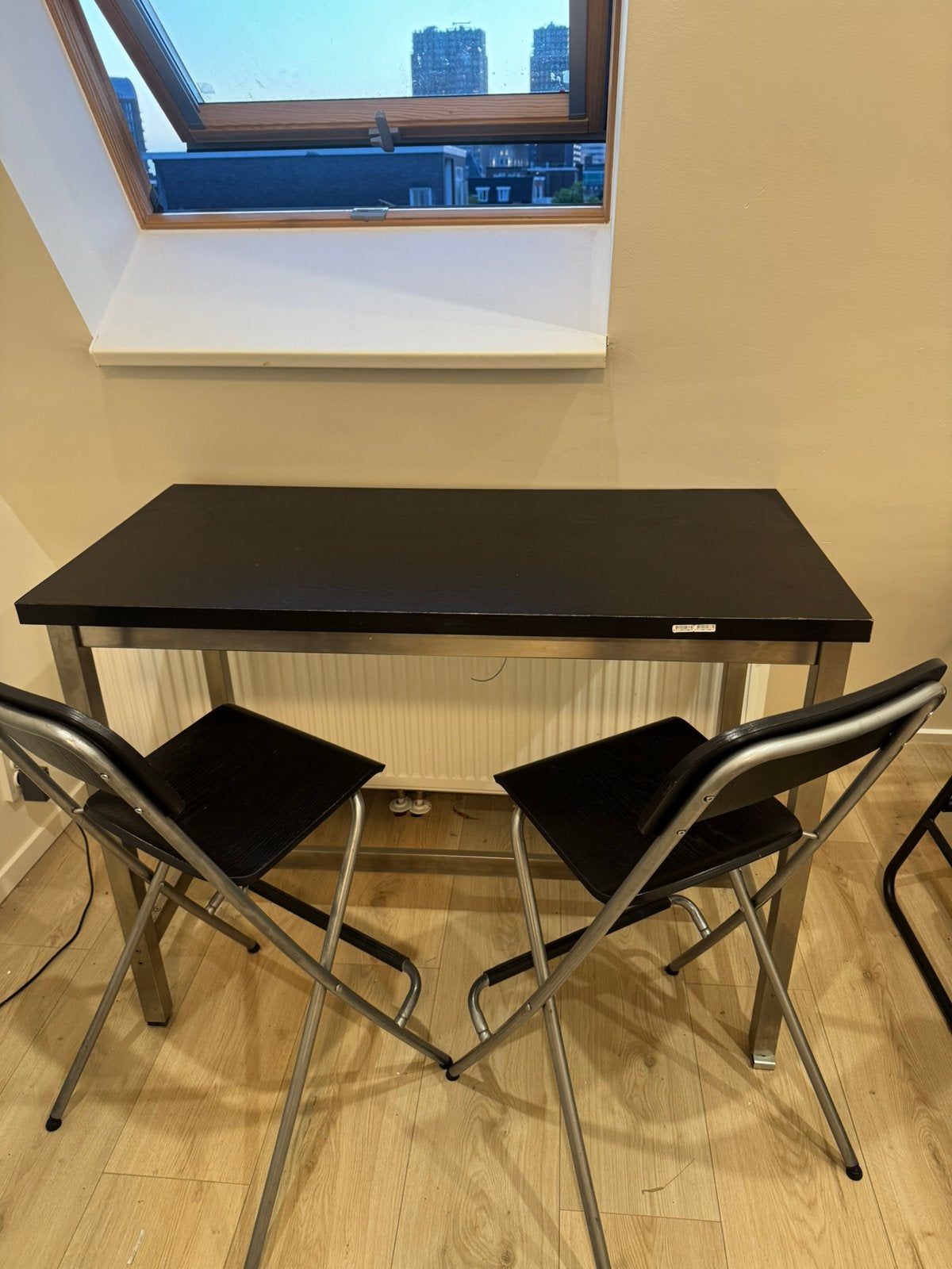Utby bar table tafel ikea with franklin high chairs, Huis en Inrichting, Tafels | Statafels, Ophalen of Verzenden, Zo goed als nieuw