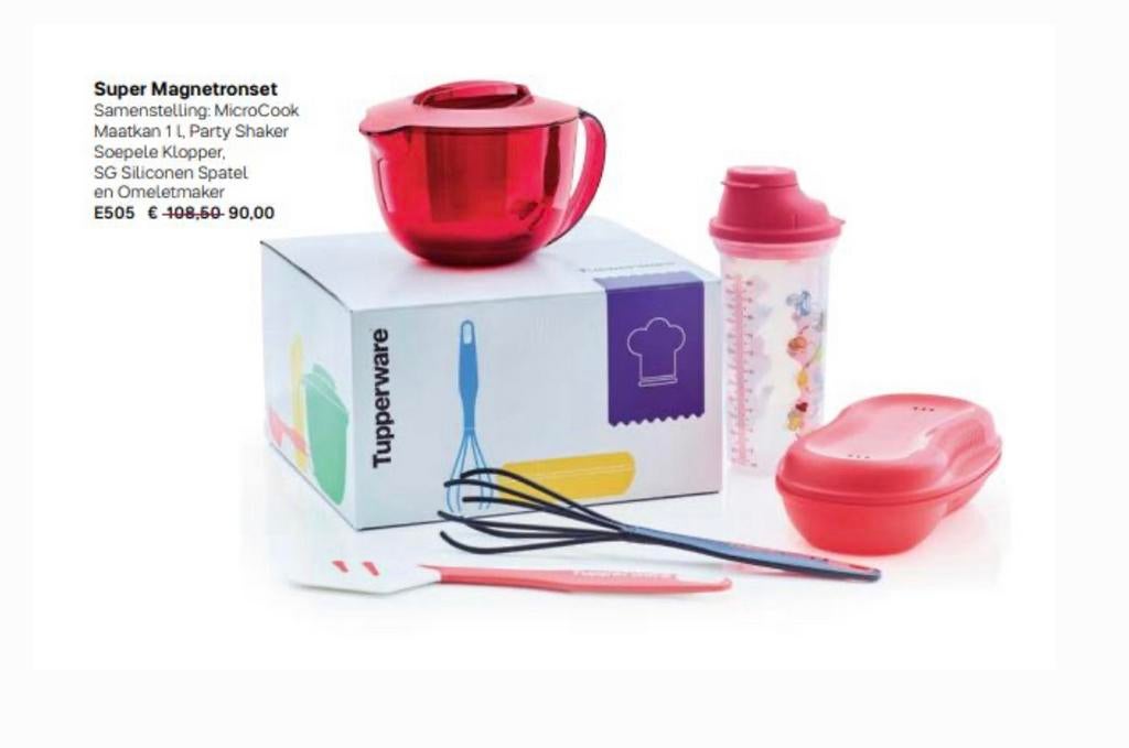 Tupperware Super Magnetron Set Nieuw, Verzenden, Nieuw, Overige typen