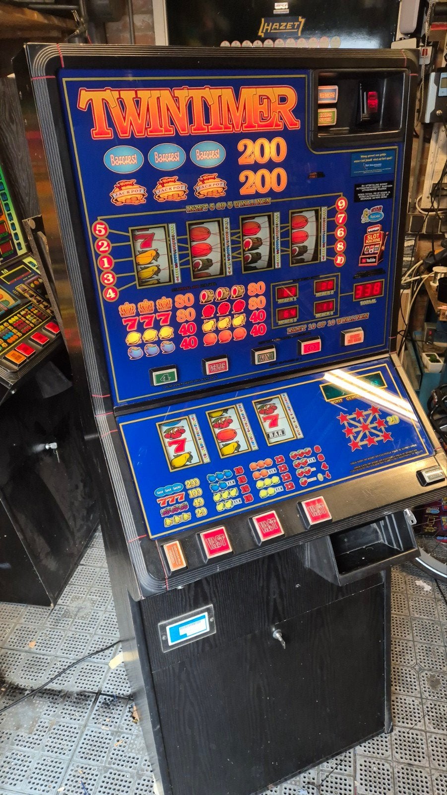Nette TWINTIMER HALVERSIE, Verzamelen, Automaten | Gokkasten en Fruitautomaten, Euro, Ophalen of Verzenden, Gebruikt, Met sleutels