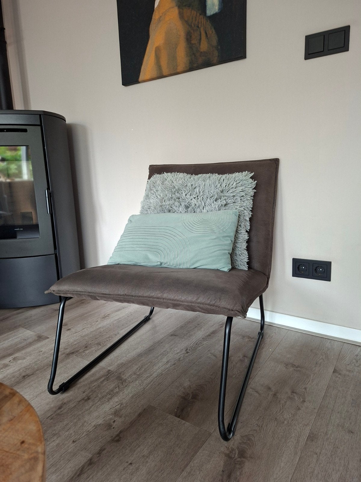 Fauteuil James - Velvet Antraciet, Huis en Inrichting, Banken | Sofa's en Chaises Longues, Ophalen, Eenpersoons, Minder dan 75 cm