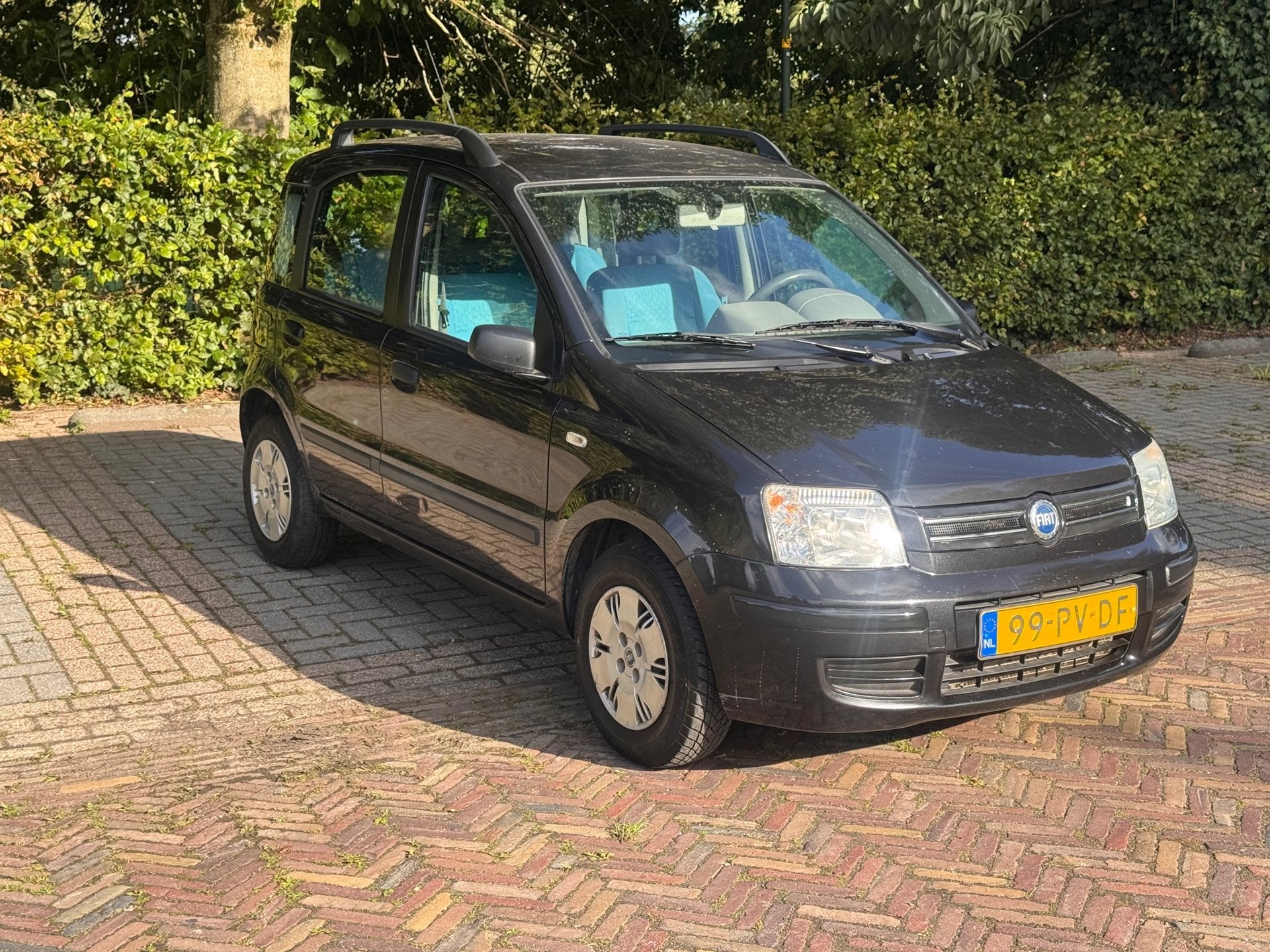 Fiat Panda 1.2 Class uit 2004, Auto's, Voorwielaandrijving, Stof, Zwart, Origineel Nederlands