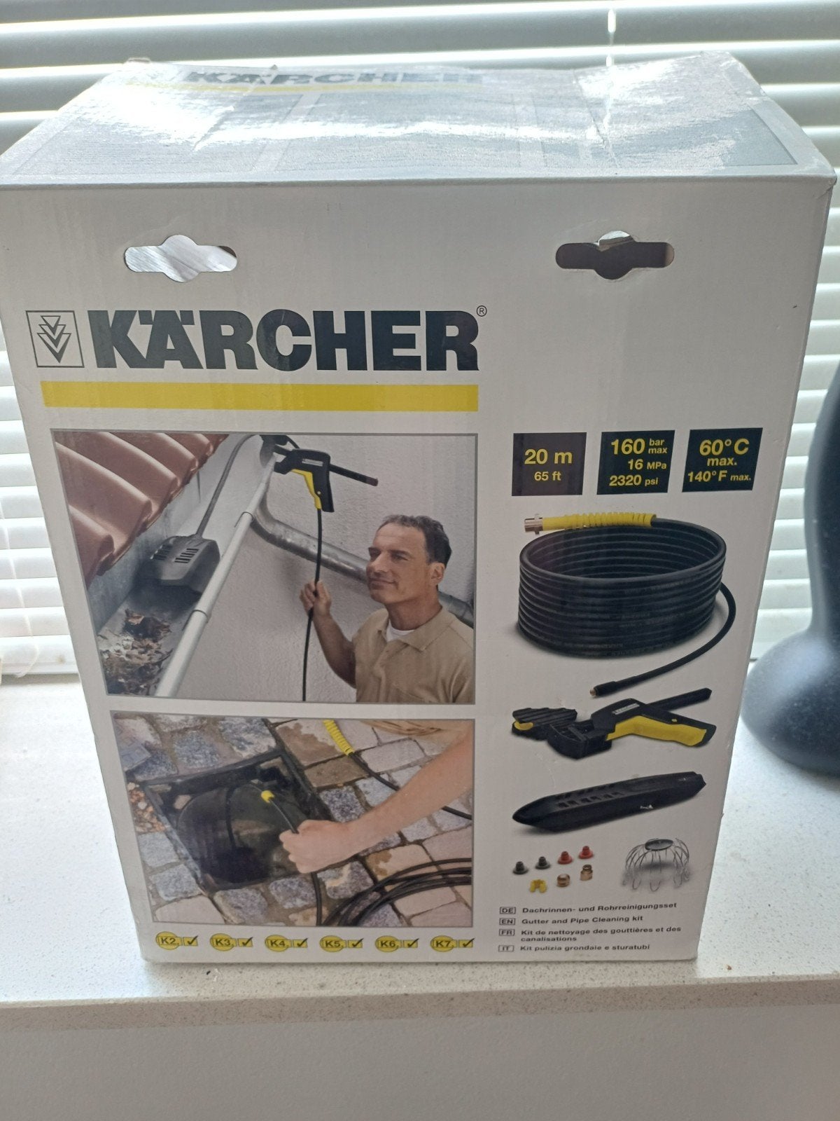 Kärcher Goot- en Pijpreinigingsset - 20m slang, Tuin en Terras, Hogedrukreinigers, Ophalen of Verzenden, Nieuw, Elektrisch, Kärcher