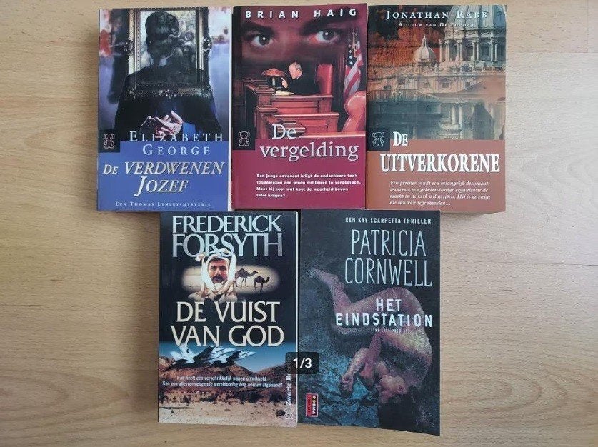 5 thrillers (NIEUWSTAAT!) samen voor € 20,-, Boeken, Ophalen of Verzenden, Nieuw