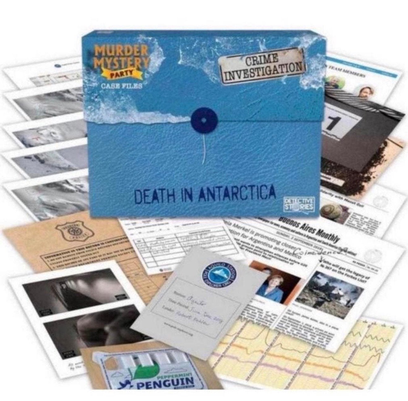 Murder Mystery Party Case Files Death Antarctica Detective, Nieuw, M, Ophalen of Verzenden, M