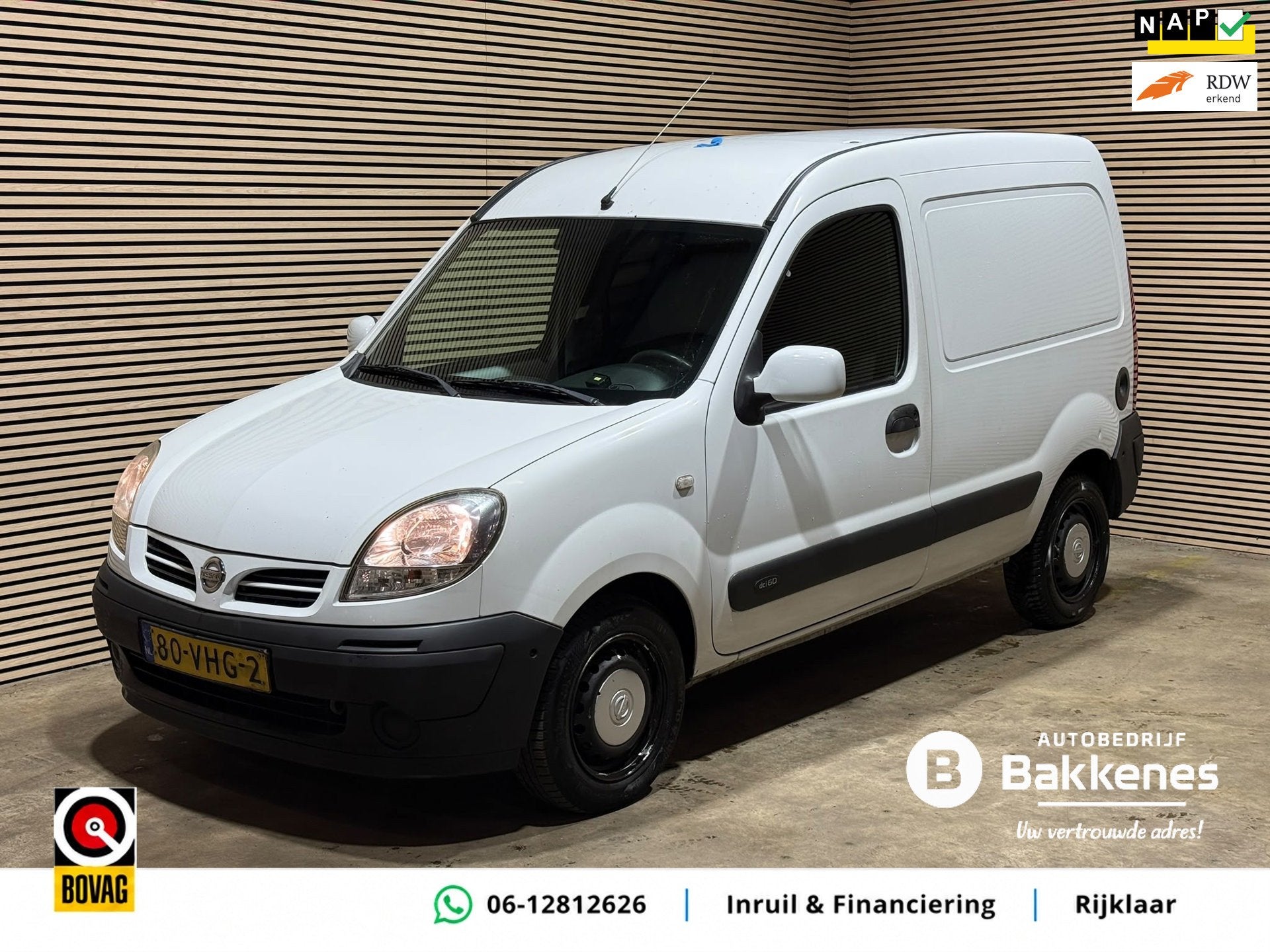 Nissan Kubistar 1.5 dCi Tekna | Airco | Trekhaak | Marge, Voorwielaandrijving, 1037 kg, Stof, Gebruikt