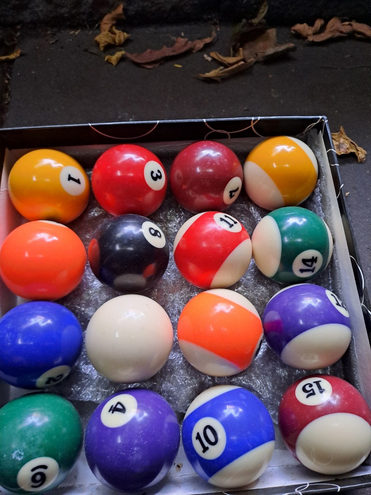 setje Pool biljartballen., Ophalen of Verzenden, Gebruikt, Keu of Ballen