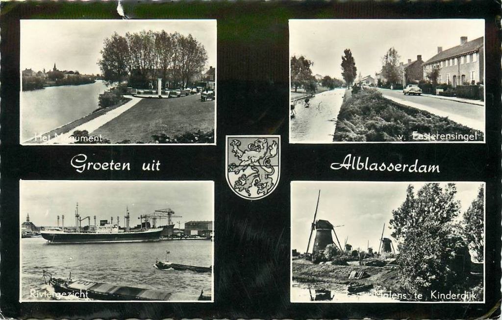388-497-029 Alblasserdam, Verzamelen, Ansichtkaarten | Nederland, Zuid-Holland, Voor 1920, Verzenden