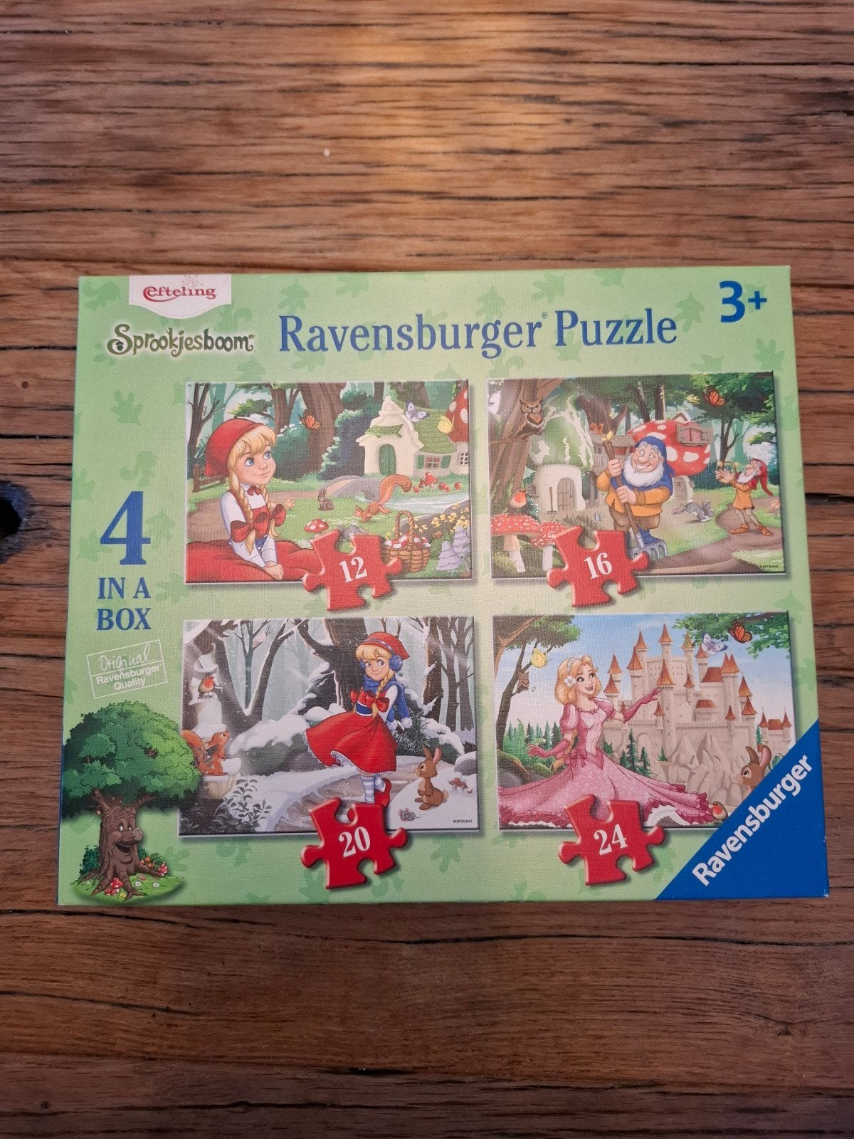 Ravensburger Efteling Sprookjesboom Puzzel 4-in-1, Ophalen of Verzenden, 10 tot 50 stukjes, Gebruikt, 2 tot 4 jaar