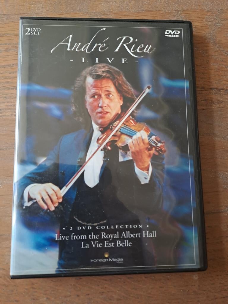 2 dvd,André Rieu Live - Royal Albert Hall & La Vie Est Belle, Alle leeftijden, Ophalen of Verzenden, Zo goed als nieuw