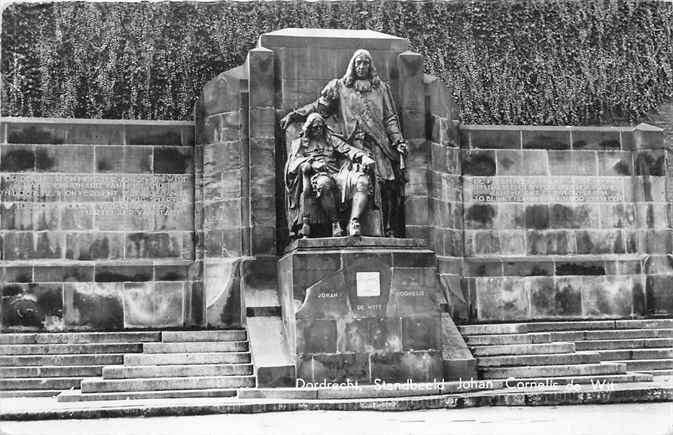 301-170-021 Dordrecht Standbeeld Johan Cornelis de Wit, Verzenden, Voor 1920, Zuid-Holland