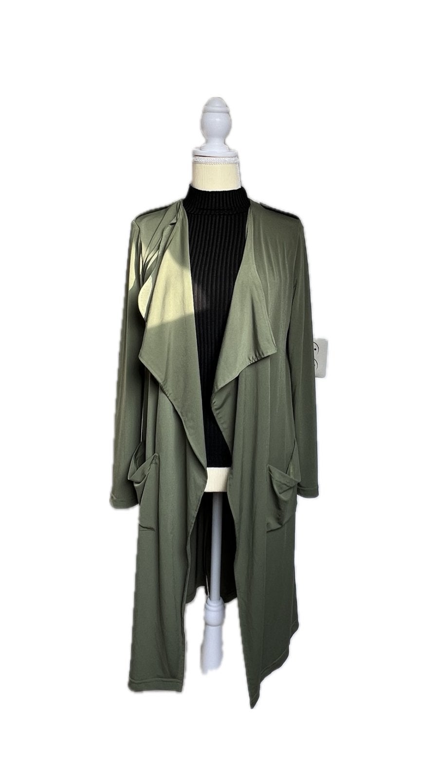 LA Sisters lang vest jas maat XS/S. Groen., Verzenden, Nieuw, Maat 34 (XS) of kleiner, Groen