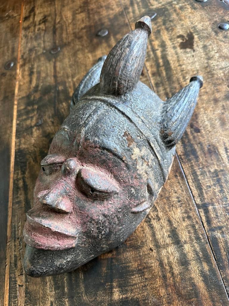 Yoruba masker uit Togo - privé collectie Antropoloog, Ophalen of Verzenden
