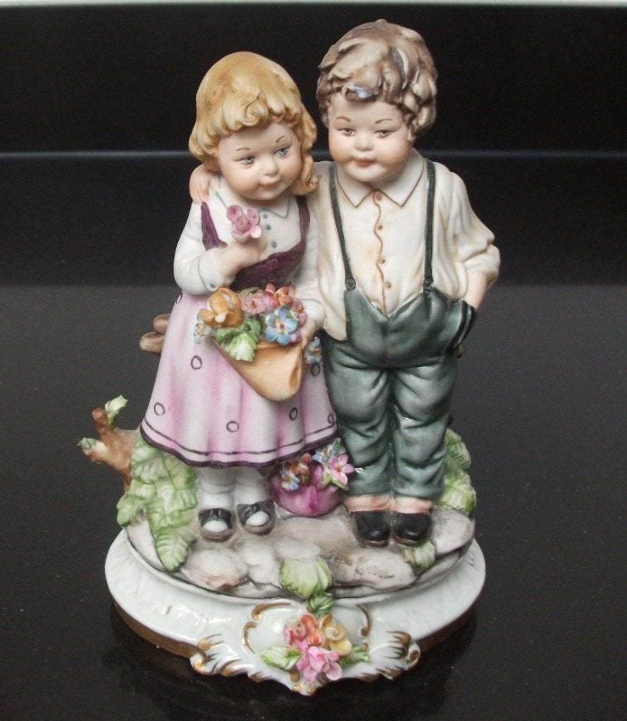 capodimonte viertasca beeldje, Ophalen of Verzenden