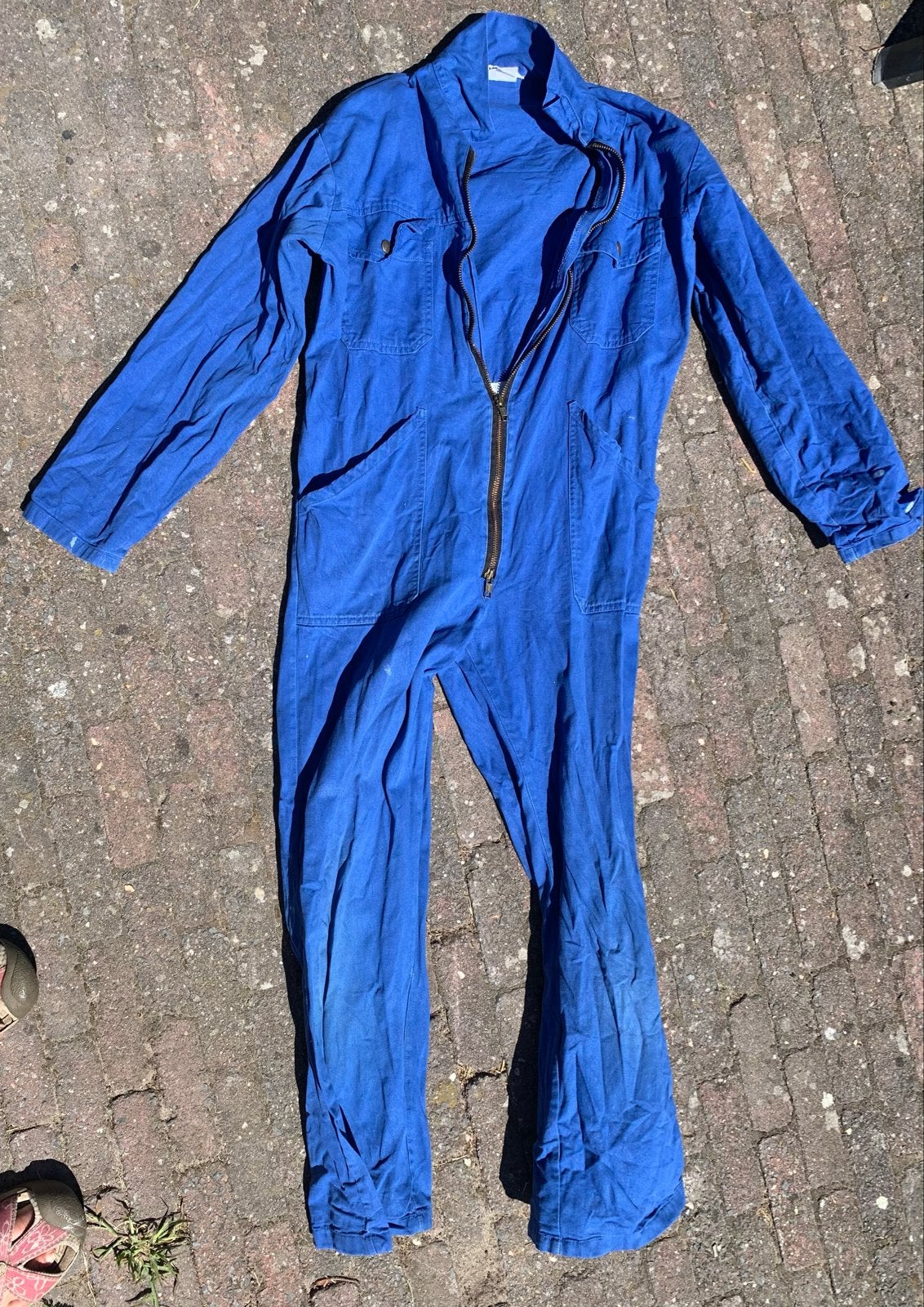 Orcon blauwe overall - 100% katoen, Ophalen of Verzenden, Gebruikt, Overall