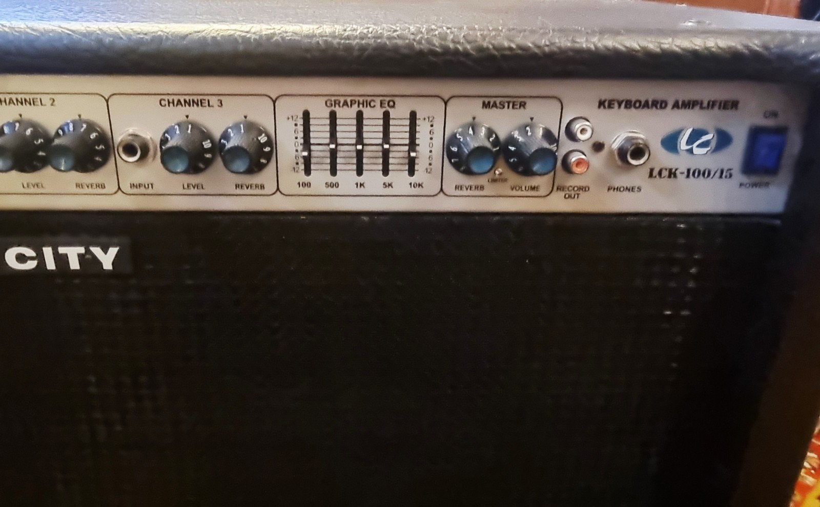 London City LCK-100/15 Keyboardversterker 100 watt., Muziek en Instrumenten, Ophalen of Verzenden, Gebruikt, Minder dan 500 watt